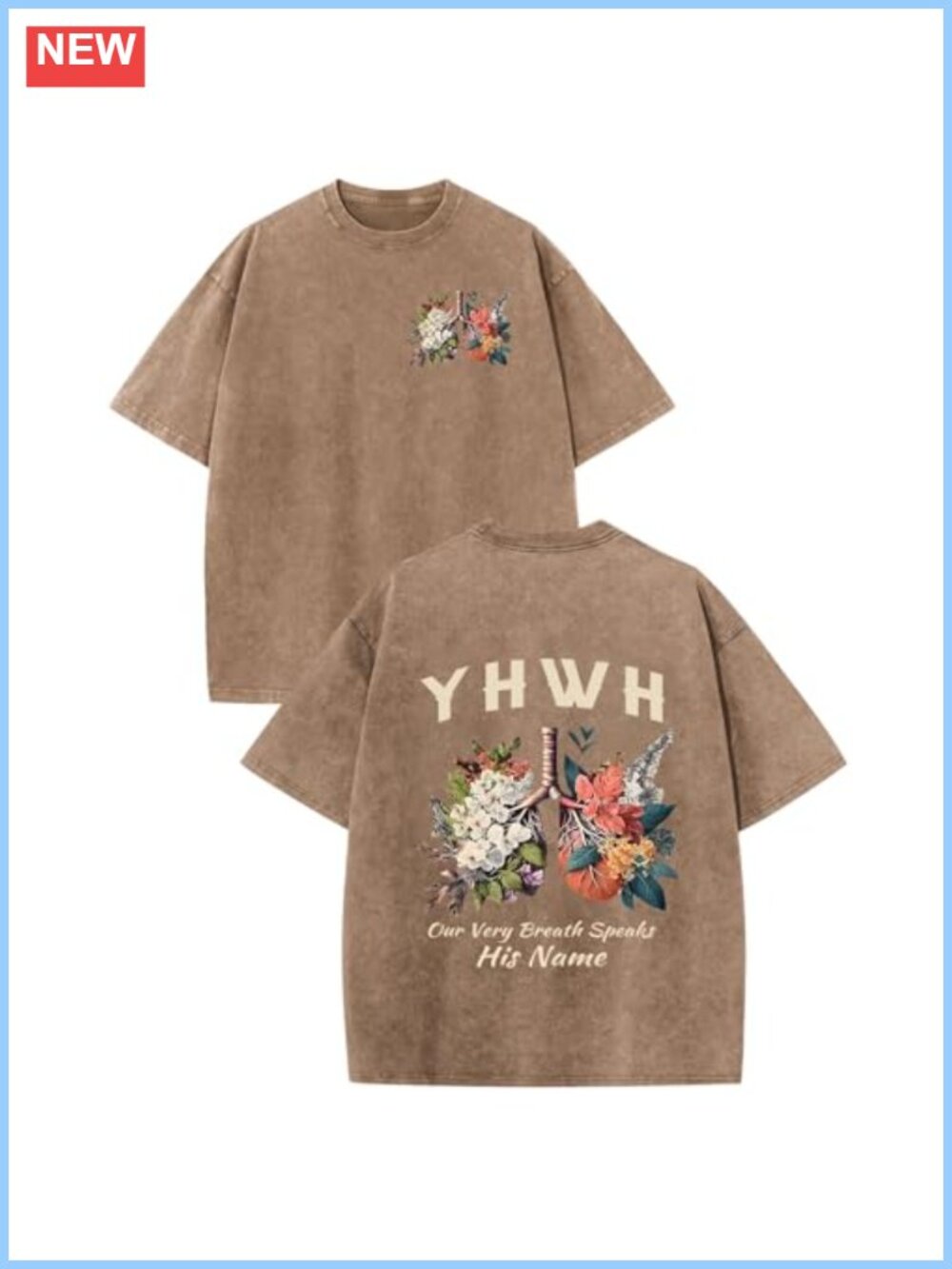 Christian Faith Men's Cotton Graphic Tee Oversized Vintage Religious Tshirt
